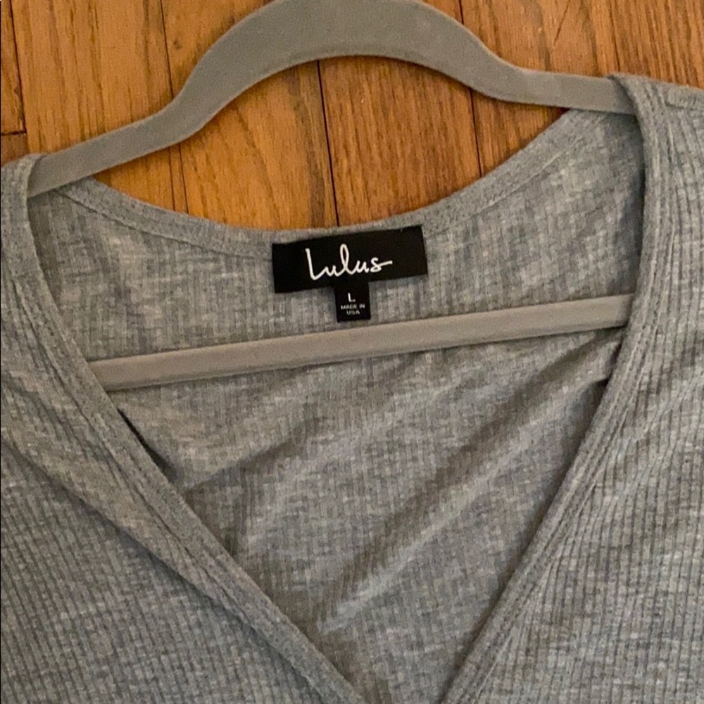 Lulus grey longline duster cardigan